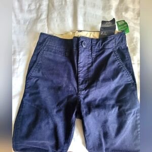 GAP kids navy blue straight leg, chino pants. Size 7